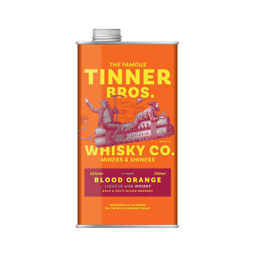 Blood Orange Liqueur with Whisky Tinner Bros