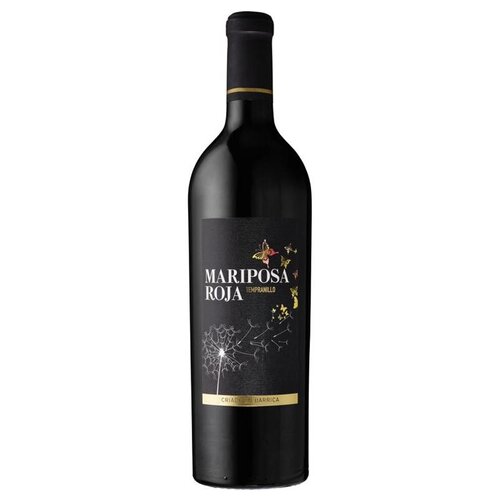 Tempranillo Vino de Espana Criado en barrica Mariposa Roja