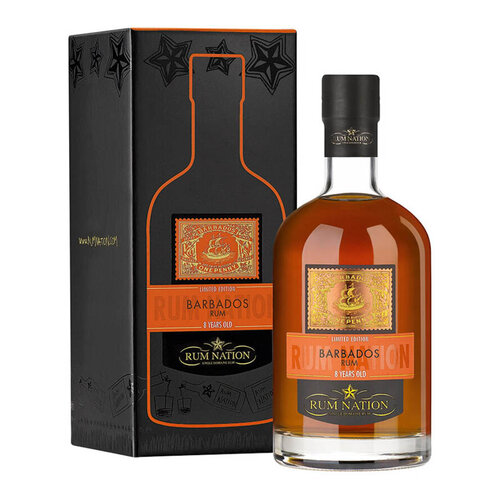 Rum Nation Barbados 8 years old in Box